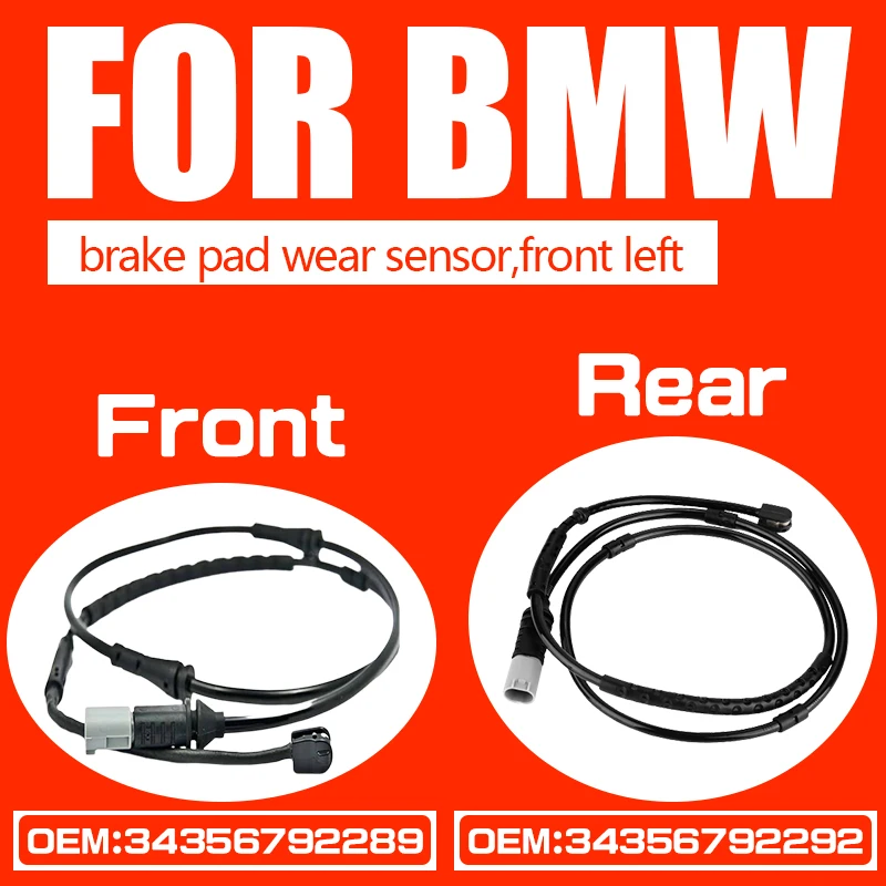 

FOR BMW 34356792289 34356792292 F20 F21 F30 F34 F32 F33 F36 Front Rear BRAKE PAD WEAR SENSOR