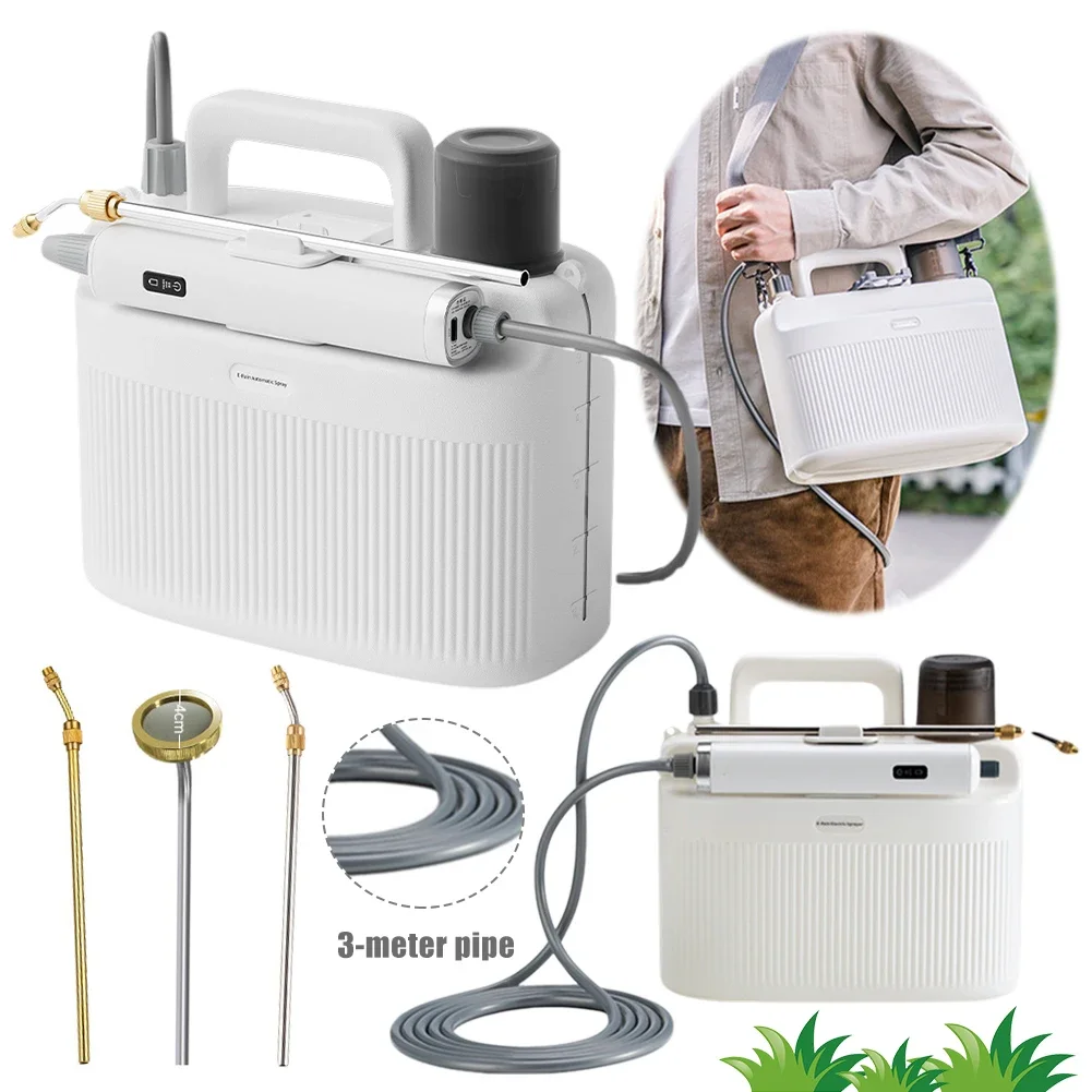 Spruzzatore elettrico a spalla 5L annaffiatoio con pistola a spruzzo impianto da giardino automatico Mister USB strumento di irrigazione ricaricabile