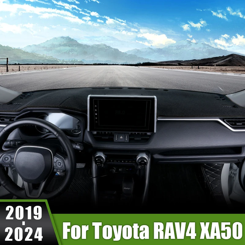 

Для Toyota RAV4 XA50 2019 2020 2021 2022 2023 2024 крышка приборной панели автомобиля, избегайте света, коврик от солнца, коврик с защитой от УФ-лучей, аксессуары для ковров