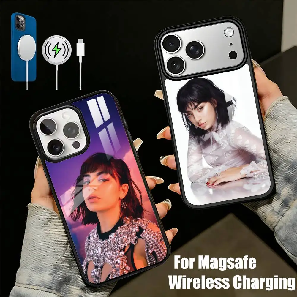 C-Charli-xcx Hyperpop Singer Phone Case For iPhone17,16,15,14,13 Plus,Pro Max Magnetic For Magsafe Wireless Charging