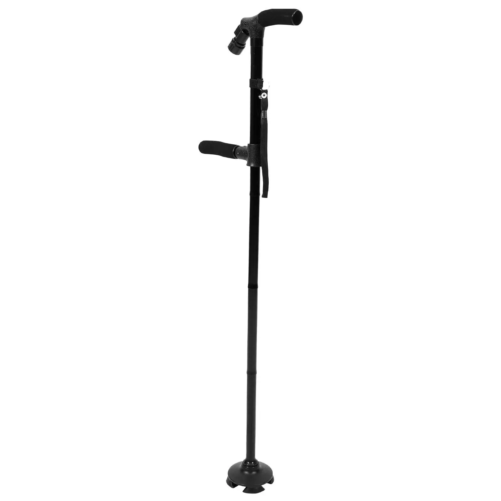 LED Light Folding Walking Stick Ergonomic Non-Slip Adjustable for Seniors Elderly Daily Use Hiking Trekking Mountaineering