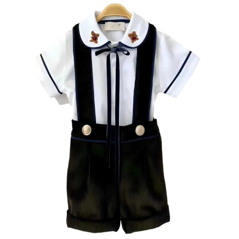 

0-6Y Boy White Black Suit Outfit Suit B423