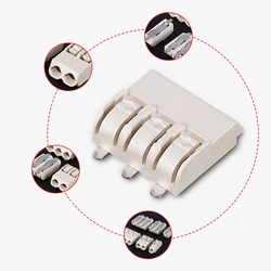 275V 6A 2060 SMT 4.0mm Pitch Reflow 270 Degree LED Lighting SMD PCB Wire Terminal Block Connector 24-18AWG 10PCS