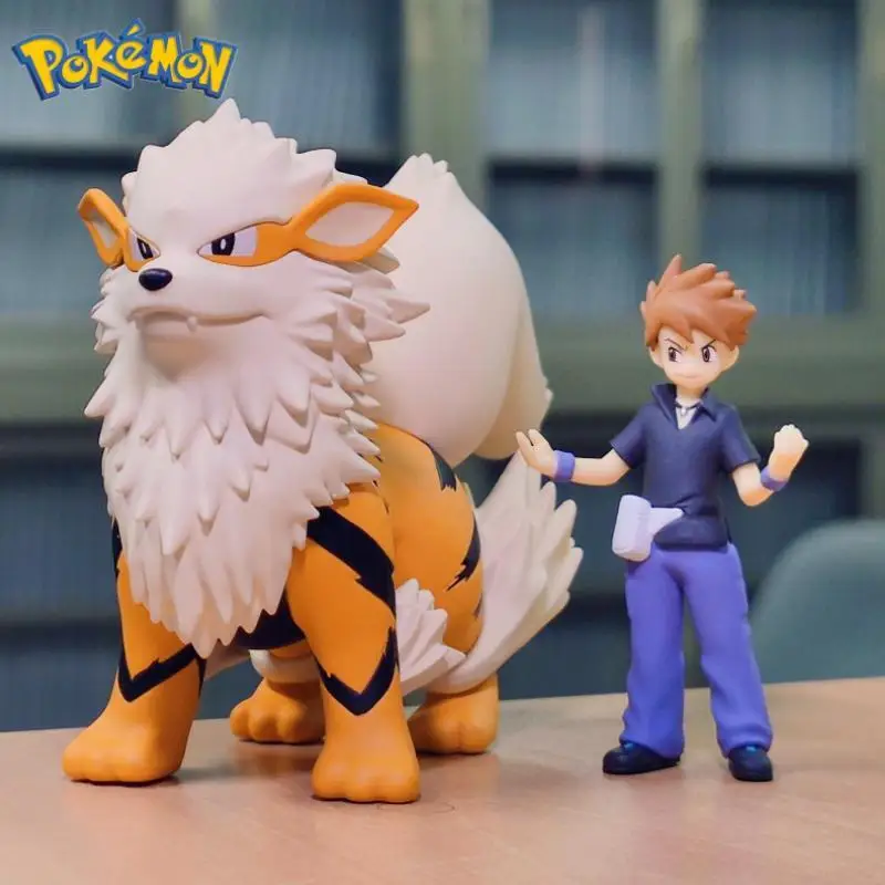 

Original Bandai Pokemon Scale World Kanto Blue & Arcanine In Stock Anime Action Collection Figures Model Cute Toys Gift