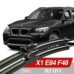 For BMW X1 E84 F48 IX1 U11 2009-2024 Front Windshield Wiper Blades 2pcs Windscreen Window Accessories 2012 2015 2018 2020 2023