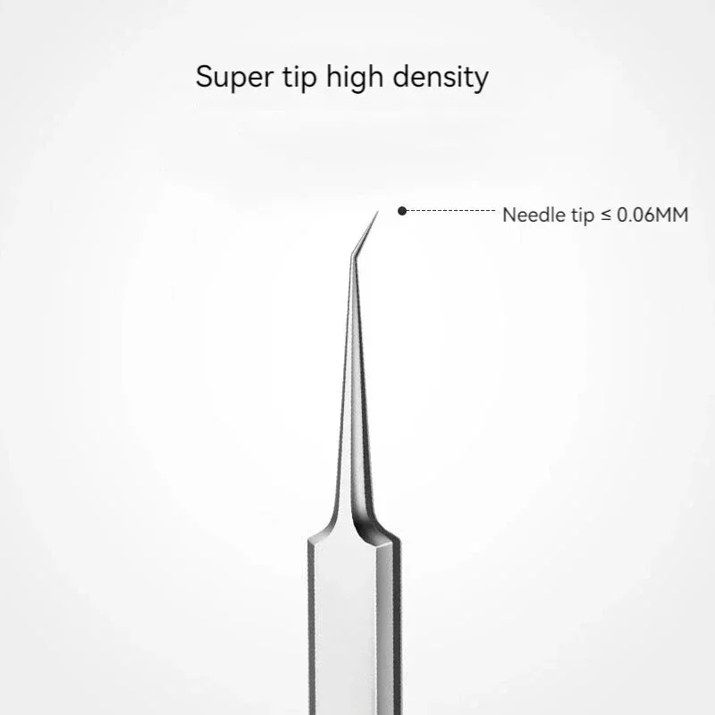 Herramientas de cuidado de limpieza de poros faciales, pinzas de aguja ultrafinas, herramientas de cuidado Facial, herramientas de belleza para el hogar, abrazaderas de células de acero inoxidable, 3/8 Uds.