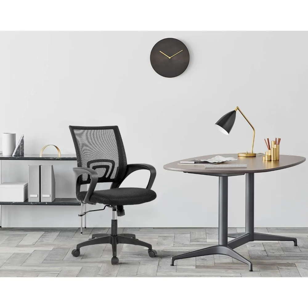 

Home Office Chair Ergonomic Desk Chair Mid-Back Mesh Computer Chair Lumbar Support Comfortable Executive Adjustable