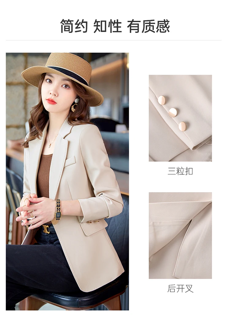 Professional Long-Sleeved Suit for Women, Elegant Temperament Show, Self-Gown, New Fashion, Autumn and Winter, 2023