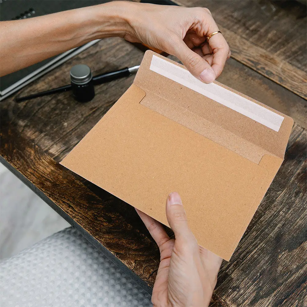 60Pcs Printable Wedding Invitation Envelopes A4 Size Self Stick Closure for Greeting Cards Photo Mailers Party Announcements