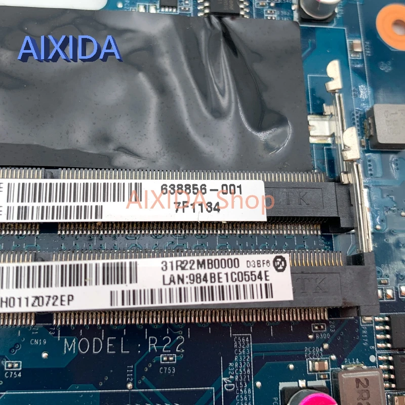 Imagem -05 - Aixida-placa-mãe Portátil para hp Pavilion Placa Principal Soquete s1 Ddr3 Cpu Livre Da0r22mb6d0 g4 g7 G41000 638856001