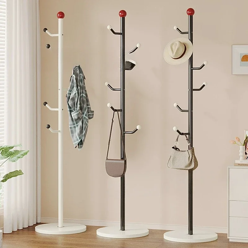 

Coat rack Bedroom floor hanger does not take up space Home clothes rack Dormitory bag rack