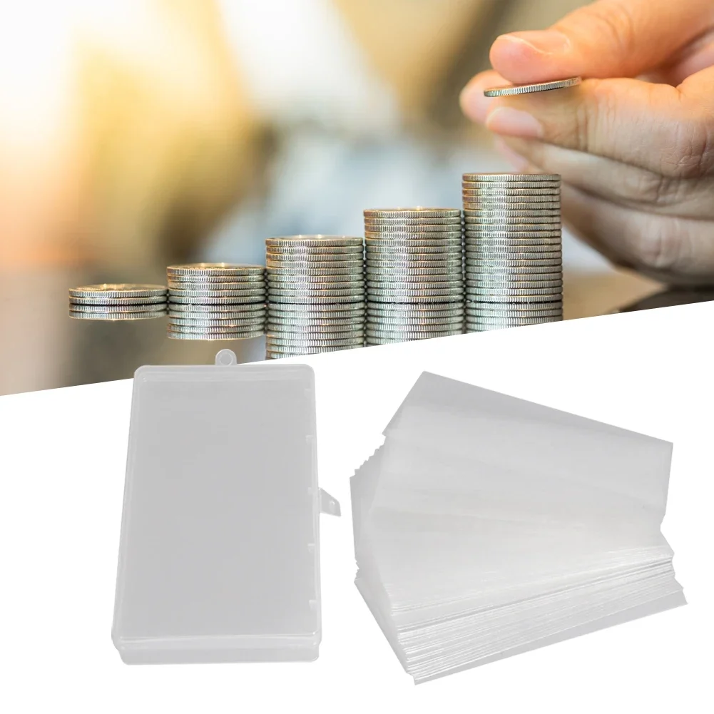 

Convenient Practical Storage Bags Case Collection Container Display Holder Kit Paper Money Plastic Box Album Banknote