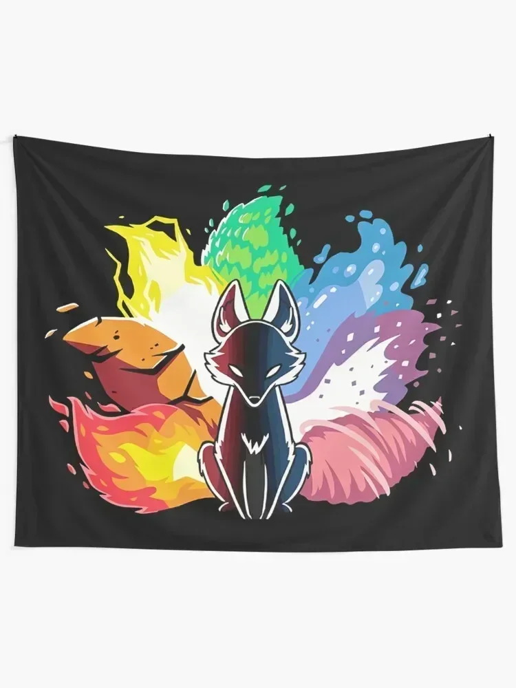 Nine Tail Fox Kitsune Tapestry Aesthetic Room Decorations Things To The Room Room Decor Aesthetic Tapestry