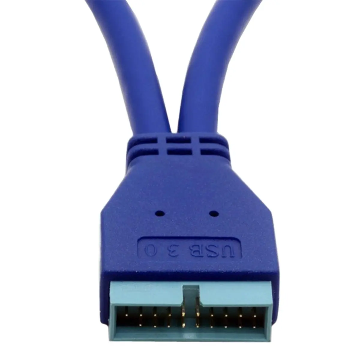 NEW FACTORY~USB 3.0 A Male 2 Dual Port to 20 Pin Male Header Motherboard Extension Splitter Adapter Computer Motherboard Cable