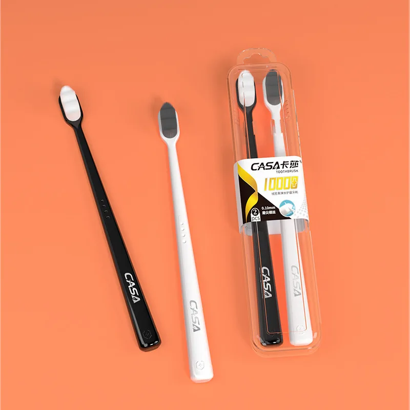 Advanced soft bristled toothbrush for adults, household use, 10000 bristles small head toothbrush, portable travel bag