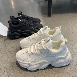 Women Sneakers Spring and Autumn New Lace Up Wedge Platform Shoes 2023 Outdoor Fashion Casual Running Shoes Women Shoes
