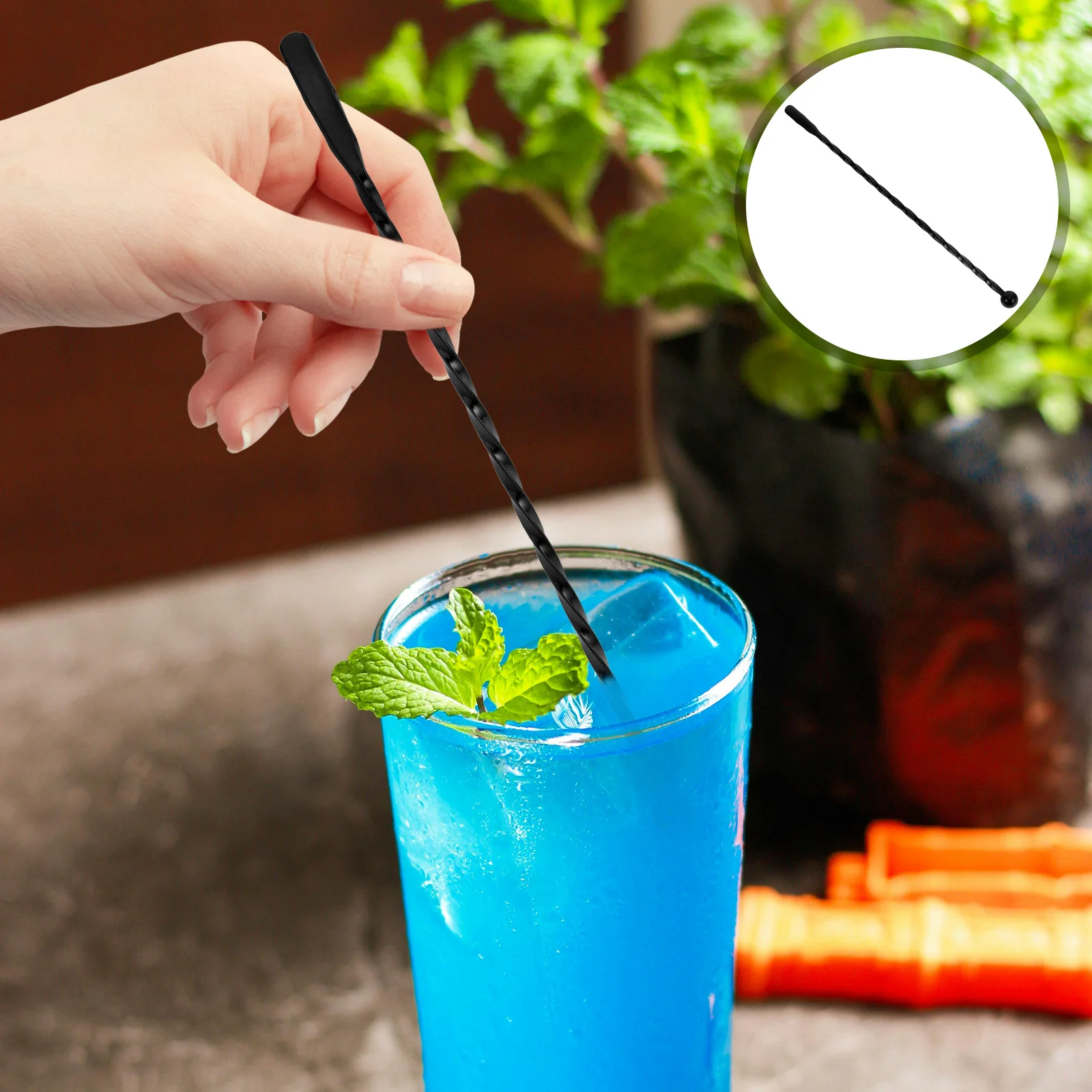 

Stainless Steel Stirring Rod Multi Function Drinks Mixing Sticks Reusable Coffee Stirrers Long Bar Mix Stick Cocktail