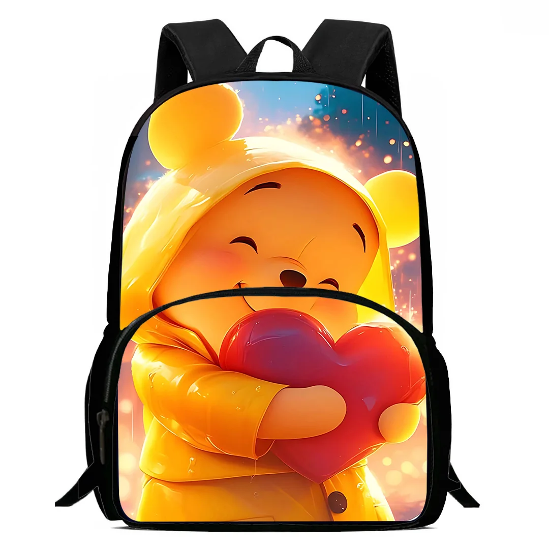 Cartoon Winnie the Pooh Kids Backpacks Boys and Girls Student Birthday Gift Child School Bags  Capacity Camping Durable Rucksack