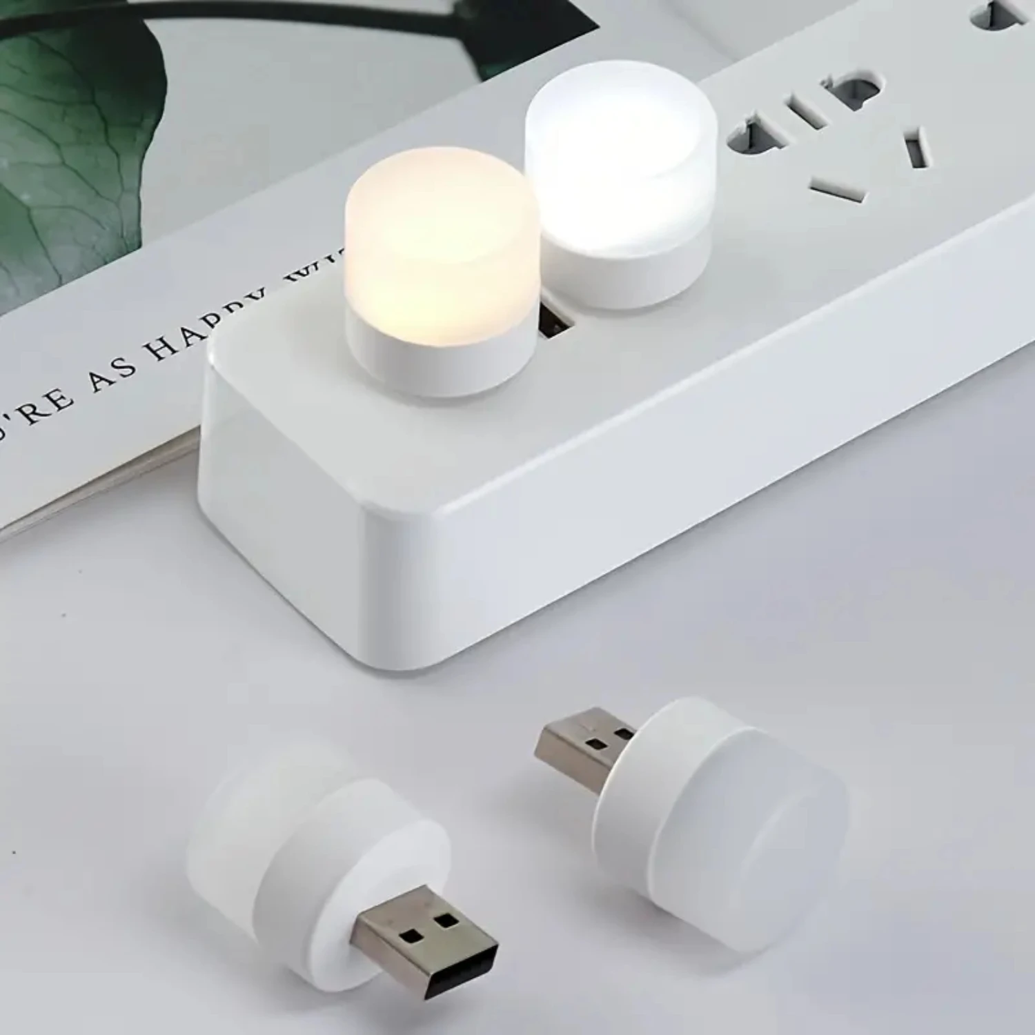 Energy-saving Hhaimai USB Night Light, Soft Glow, Bedside Sleep, Computer Use, Power-saving Led Light, Charging Treasure. Dad