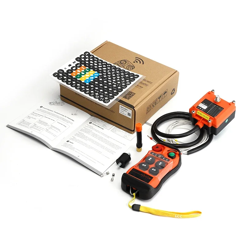 

Q400 12-24V4 buttons single speed Industrial Wireless Radio Crane Remote Control switches winches Hoist track Crane Lift Control