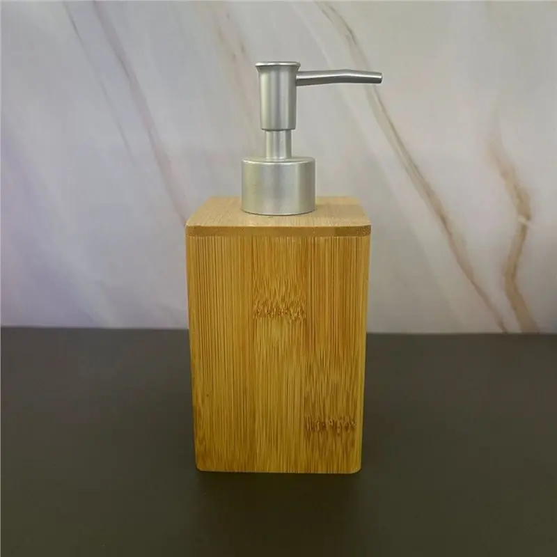 【صفقة فلاش】مجموعة صناديق تخزين حمام الخيزران المحمولة زجاجات محلول مضخة بسيطة فارغة سعة كبيرة حامل فرشاة الأسنان متعدد الاستخدام Wom #6