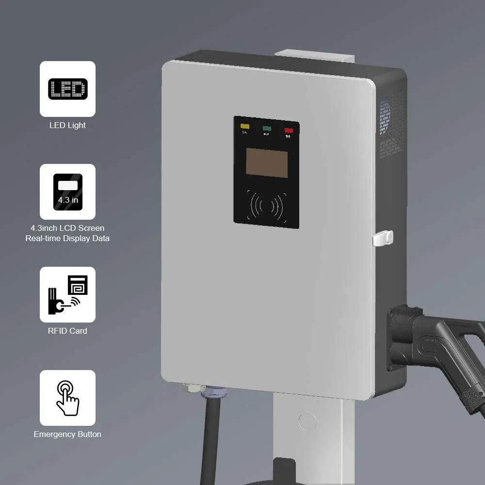 Multi-functional Commercial 40kW Dc L3 Metal Enclosure Fast Charging Electric Car Charging Station With Touch Screen