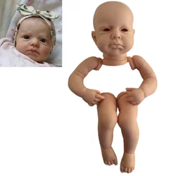 20Inch Reborn LouLou Awake kit open one's eyes 50CM Reborn Baby Doll Kit Unpainted Reborn Kit Blank Doll Parts Lifelike Mold