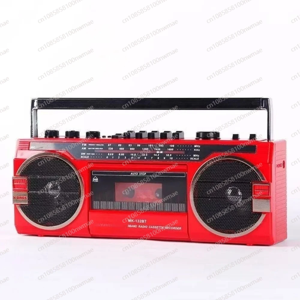 

Multifunctional Portable Cassette Player AM/FM/SW Radio Bluetooth Speaker Retro Music Recorder