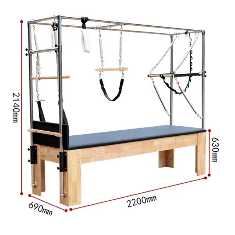YTYIN آلة إصلاح كومبو بيلاتيس قابلة للتعديل للمنزل، هيكل صلب ومعدات مرنة #3