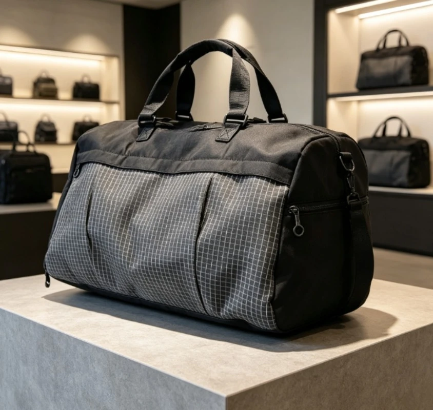 Large capacity handbag for women, lightweight tote travel bag thick sports trendy with separate shoe compartment soft.