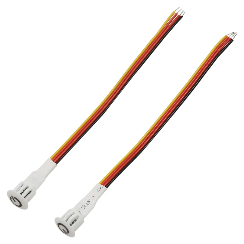 2 Stück Touch-Dimmerschalter DC3,7 V 5 V 12 V stufenloser Dimmer-Schalter-Sensor für LED-Licht, Wohnmobil, Schrank, Kleiderschrank und Streifen