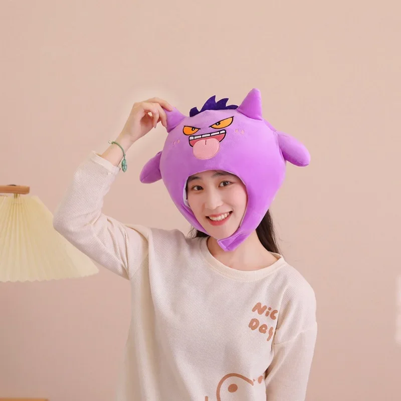 Pokemon Anime Figure Kawaii Gengar Snorlax Headgear Hat Take Pictures Performance Photo Props Decoration Children's Holiday Gift