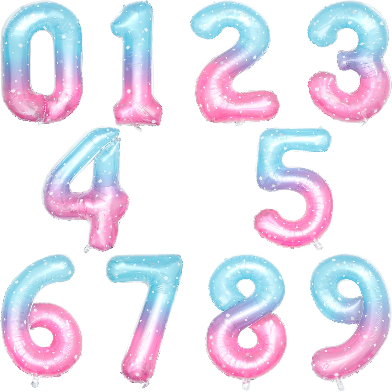 

40 inch Number 0 9 Balloons Aluminum Foil Birthday Party Decorations Large Size Photo Prop Wall Door Window Ceiling Indoors