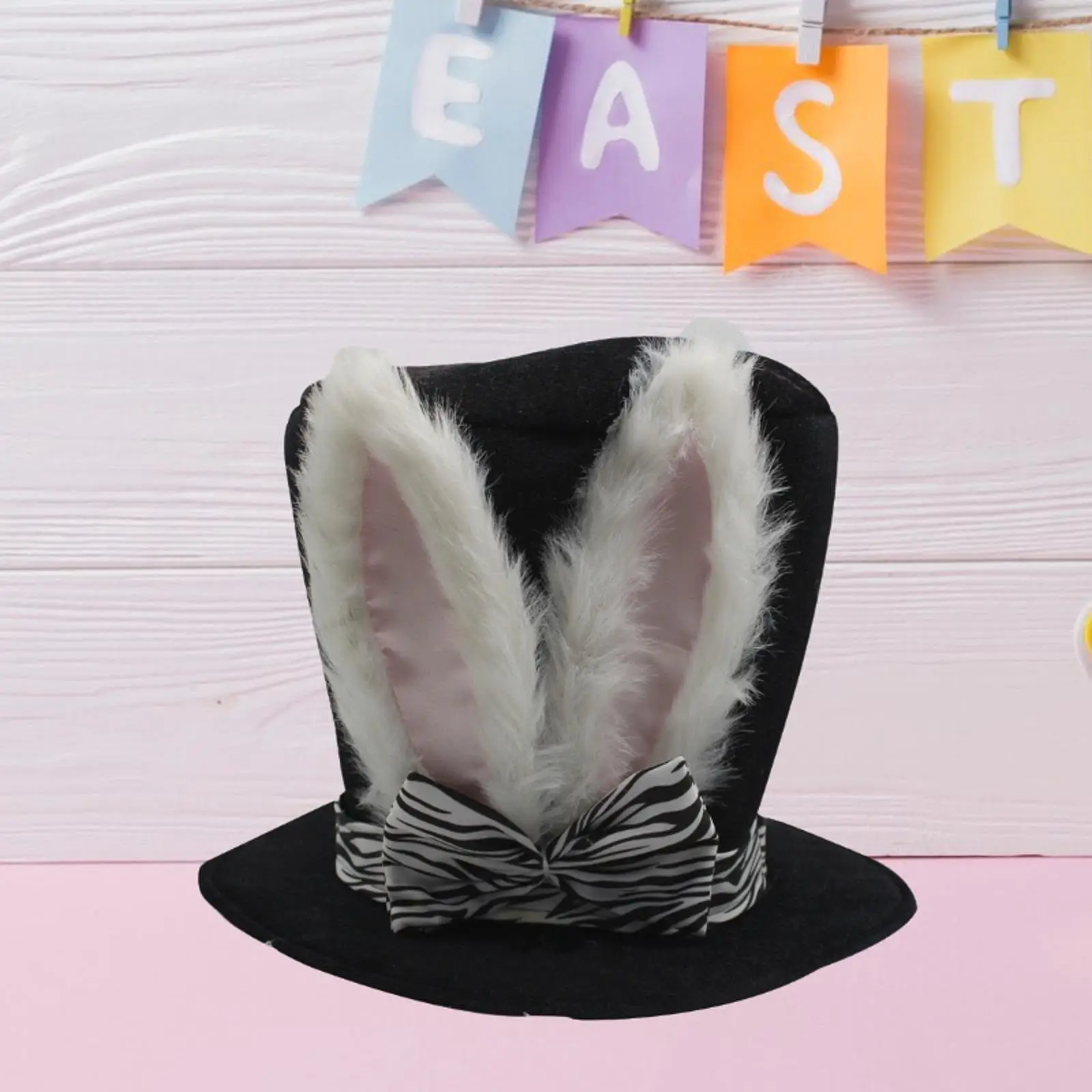 หมวกกระต่ายอีสเตอร์พร้อมที่ครอบหูขนาดใหญ่สำหรับงานปาร์ตี้และถ่ายภาพ