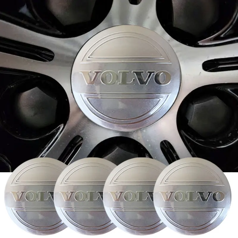 4pcs 56mm Car Wheel Hub Center Stickers Badge Decoration Decal For Volvo XC90 S60 V40 XC60 S80 S40 V70 V50 S90 T6 V60 V90 XC40