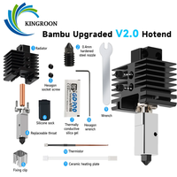 Upgrades For Bambu Lab P1P Hotend Bi Metal Throat Lab x1 Hotend Bi Nozzle P1P Thermistor Hardened Steel Nozzle For Bambu Hotend