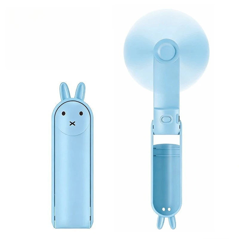 Kawaii Miffy Foldable Handheld Fan USB Charging Large Wind Outdoor Camping Quiet Small Minimalist Portable Fan - view 6