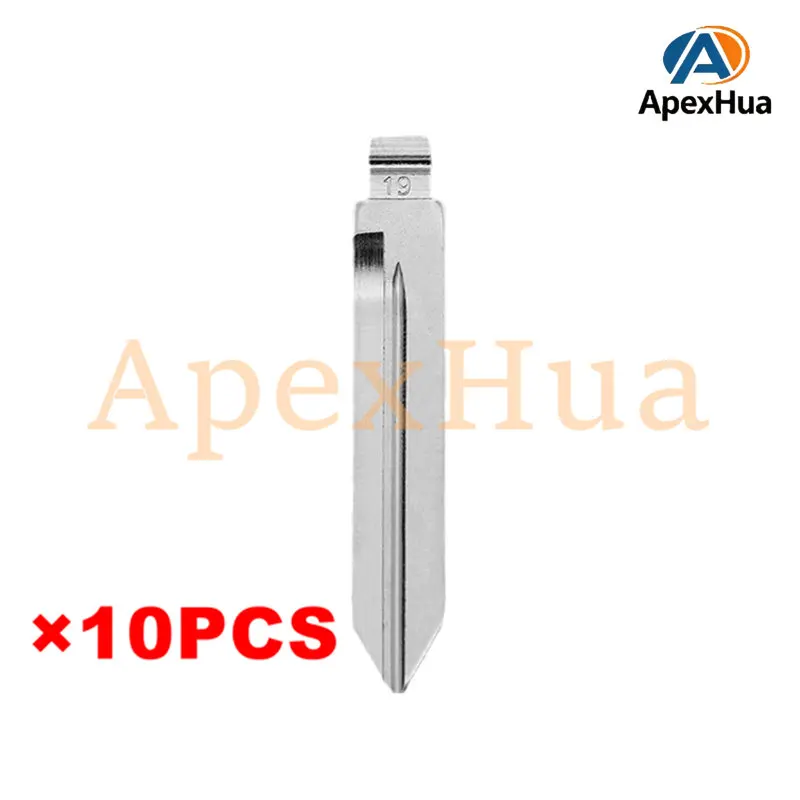 Middle slot No. 19 car key embryo is suitable for Ford series, Mercury, modified medium slot key blank replacement copper head