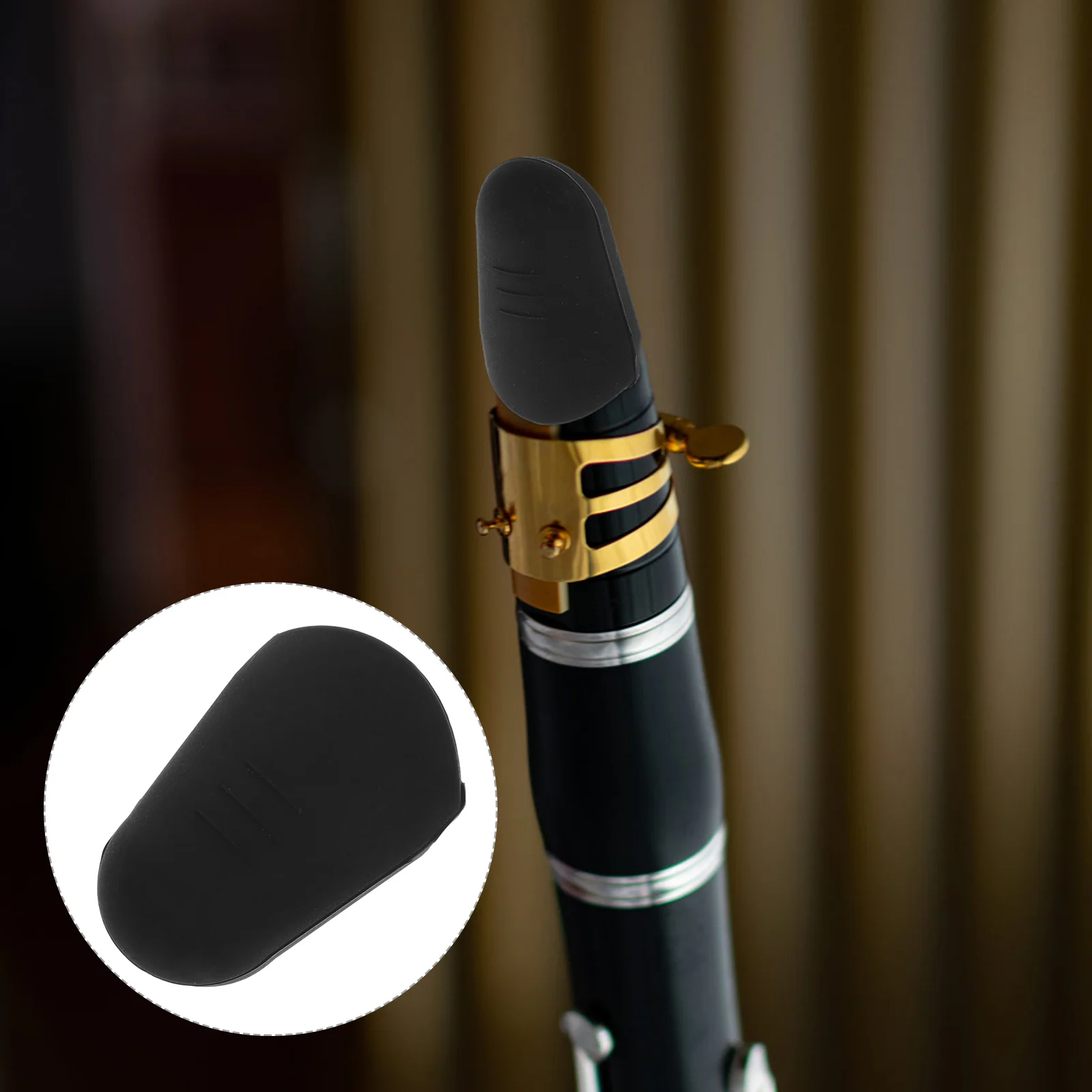 

Sax Mouthpiece Protection Cover Polished Durable Rubber Saxophone Protection Sleeve Music Accessory Sax Protector