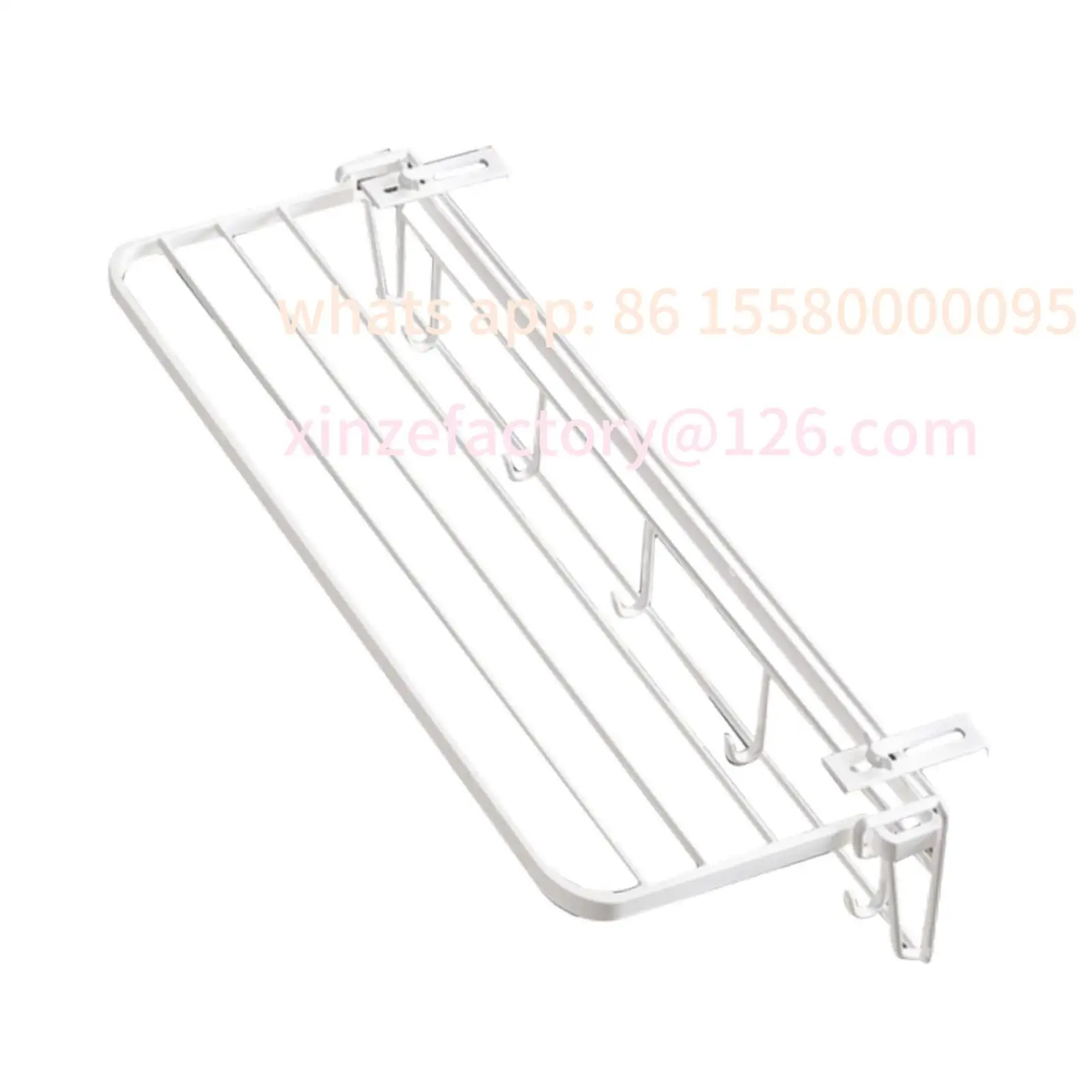 

Customizable Foldable Clothes Drying Rack For Balcony Railing Windowsill