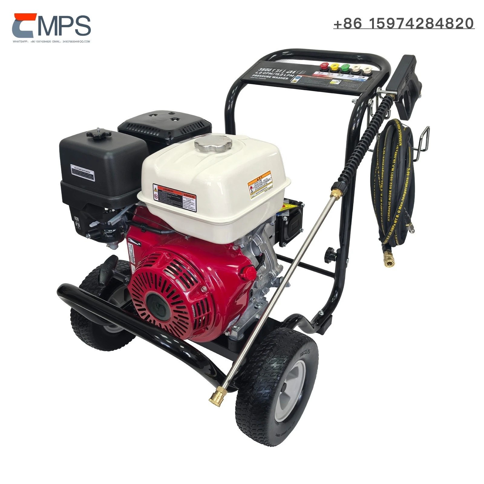 

Мойка высокого давления GX390 Power Pump, портативная, для мытья автомобилей, 3800PSI/262Bar, 389cc