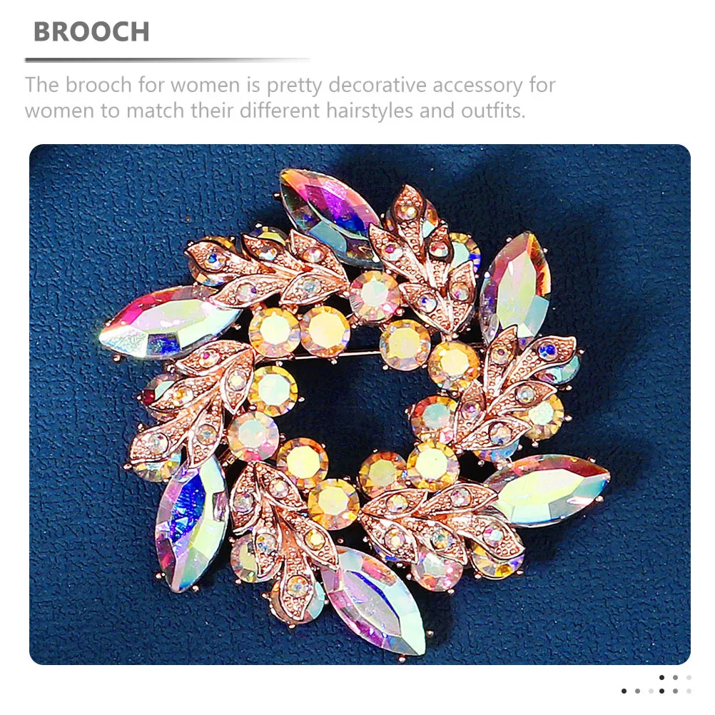 

Rhinestone Brooch For Women Fashion Lapel Pin Wedding Jewelry Bouquet Accessory Shiny Dress Coat Scarf Decoration