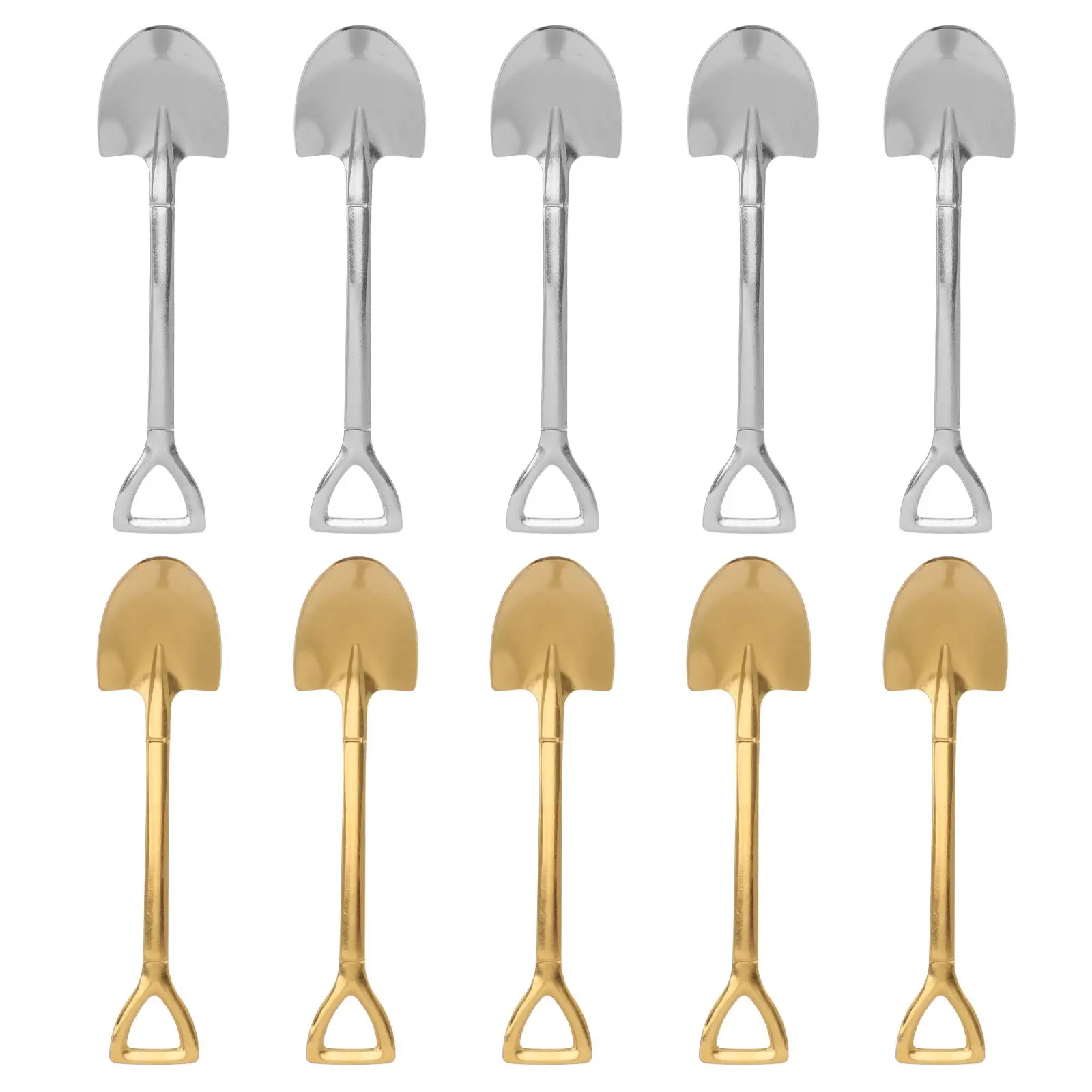 

20 Pcs Scoops Ice Cream Spade Spoon Watermelon Spoons Shovels Teaspoon Dessert Shop Supply Mini Decor Silver Baby