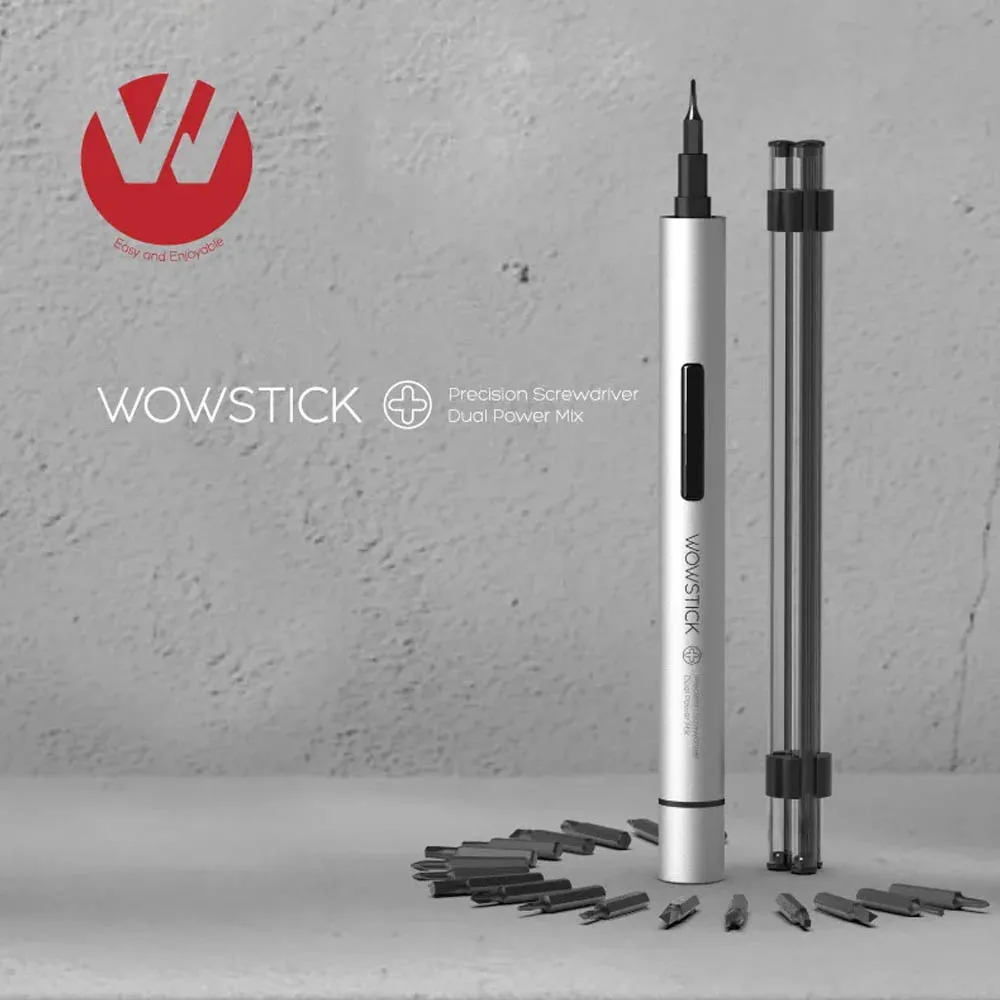 Wowstick 1p+ Electric Screwdriver Kit Cordless Power Screwdriver Multi-Positional S2 Aluminum Alloy Phone Household Repair Tools