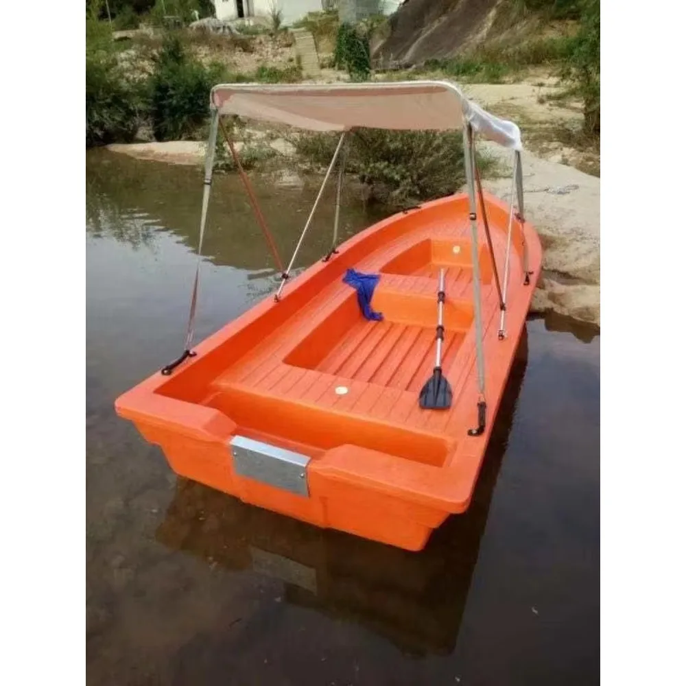

Новая 8-местная двухслойная 4-метровая рыболовная лодка из жесткого полиэтилена с подвесным мотором, модель 2026 года
