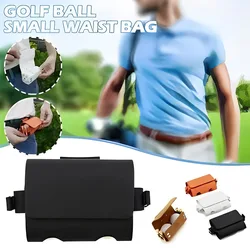 Leather Golfs Ball Storage Waist Bag Durable Large Capacity Storage Bag Golfs Accessories