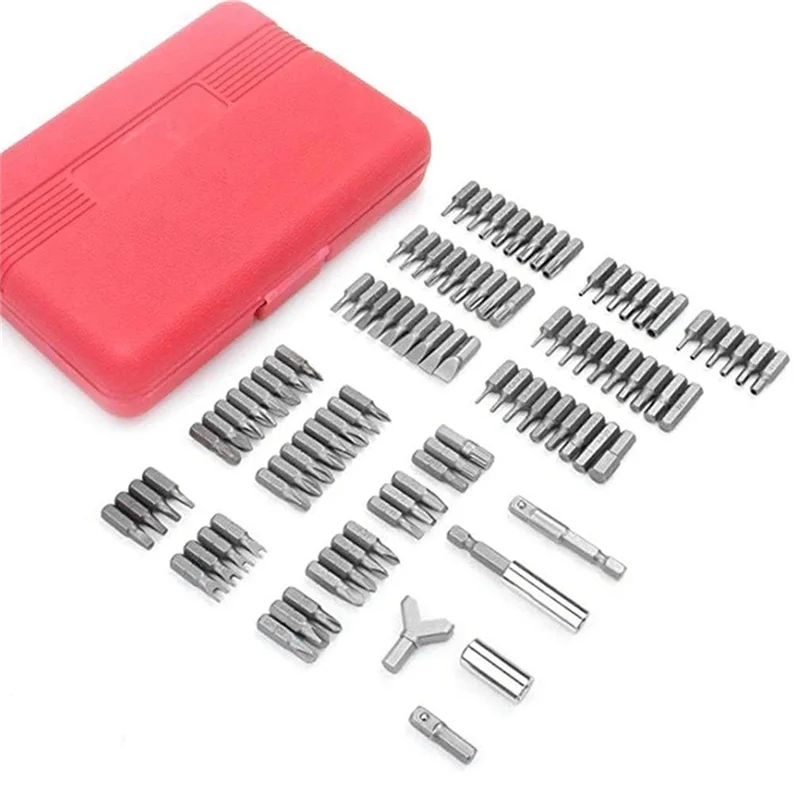 AA63 HOT 100-In-1 Screwdriver Set Batch Batch Nozzle Electric Screwdriver Connecting Rod Sleeve Set Hardware Tools Easy To Use R