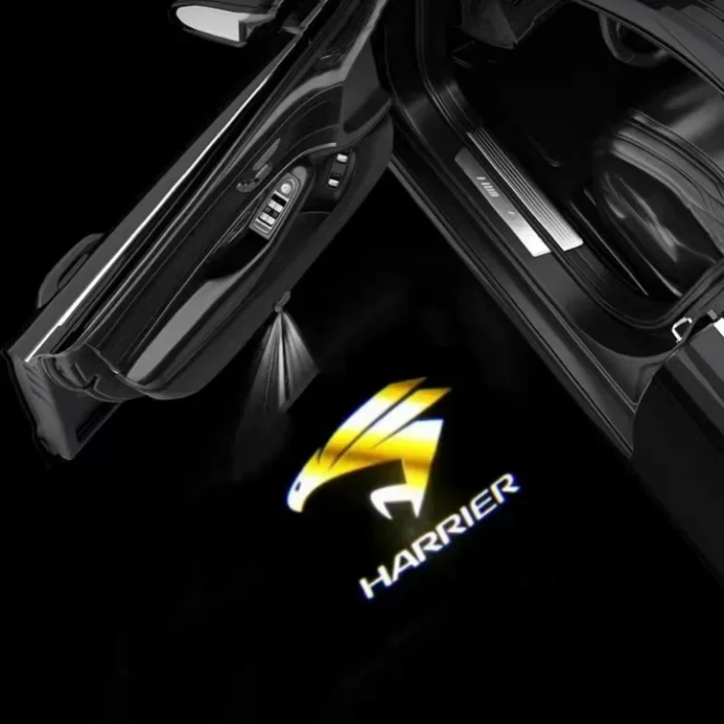 LED Car Door Light Logo Courtesy Shadow Emblem Luces Accessories Lamp Logo For Harrier 30 60 XU30 XU60 2003 -2019 2020 2021 2022