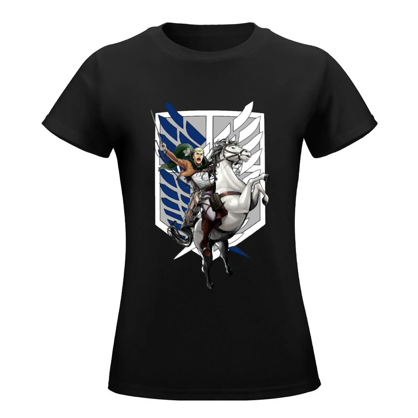 Wings of Freedom. Erwin smith T-Shirt Blouse cute clothes cute tops korean fashion workout shirts for Women loose fit