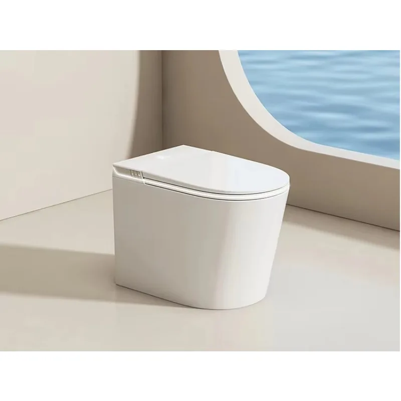 Luxury Smart Toilet with Tankless Design Instant Heating Adjustable Water Spray Bidet Automatic Flushing System
